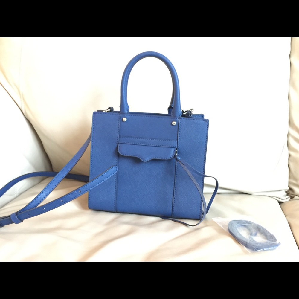Rebecca Minkoff mini M.A.B. tote in royal blue